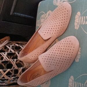 Clarks juliet hayes loafer flats suede❤️